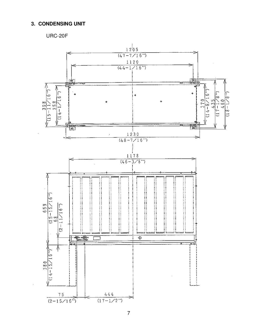 Hoshizaki KM-2000SWH3, KM2000SWF3, KM-2000SRH3, KM-2000SRF3 service manual Condensing Unit 