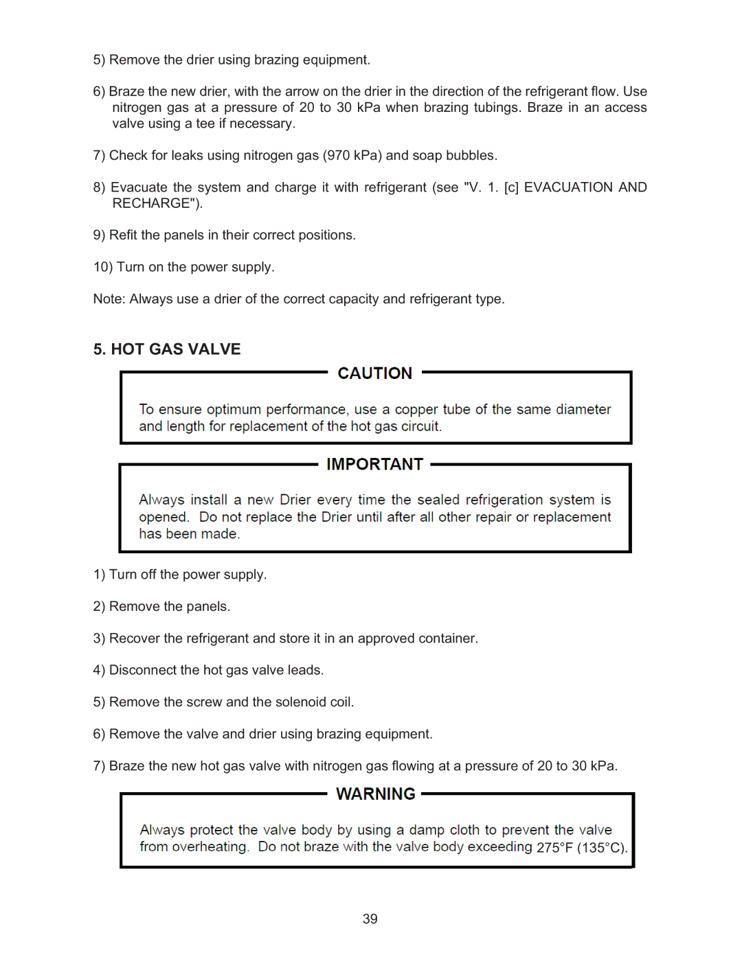 Hoshizaki KMD-410MWH, KMD-410MAH manual HOT GAS Valve 