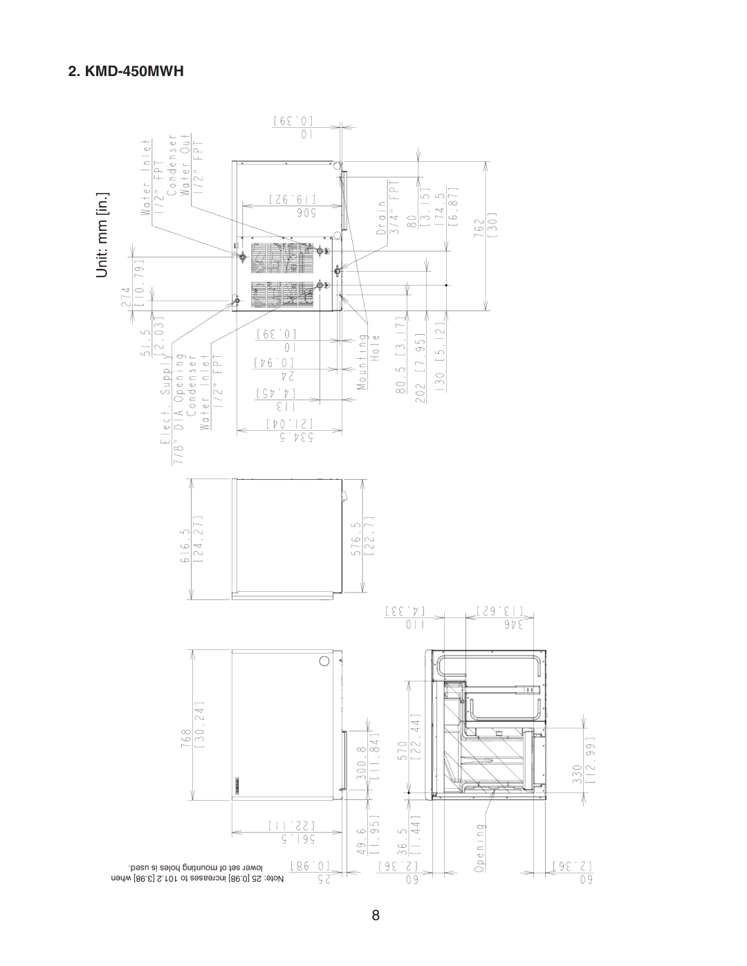 Hoshizaki KMD-450MWH, KMD-450MAH instruction manual 