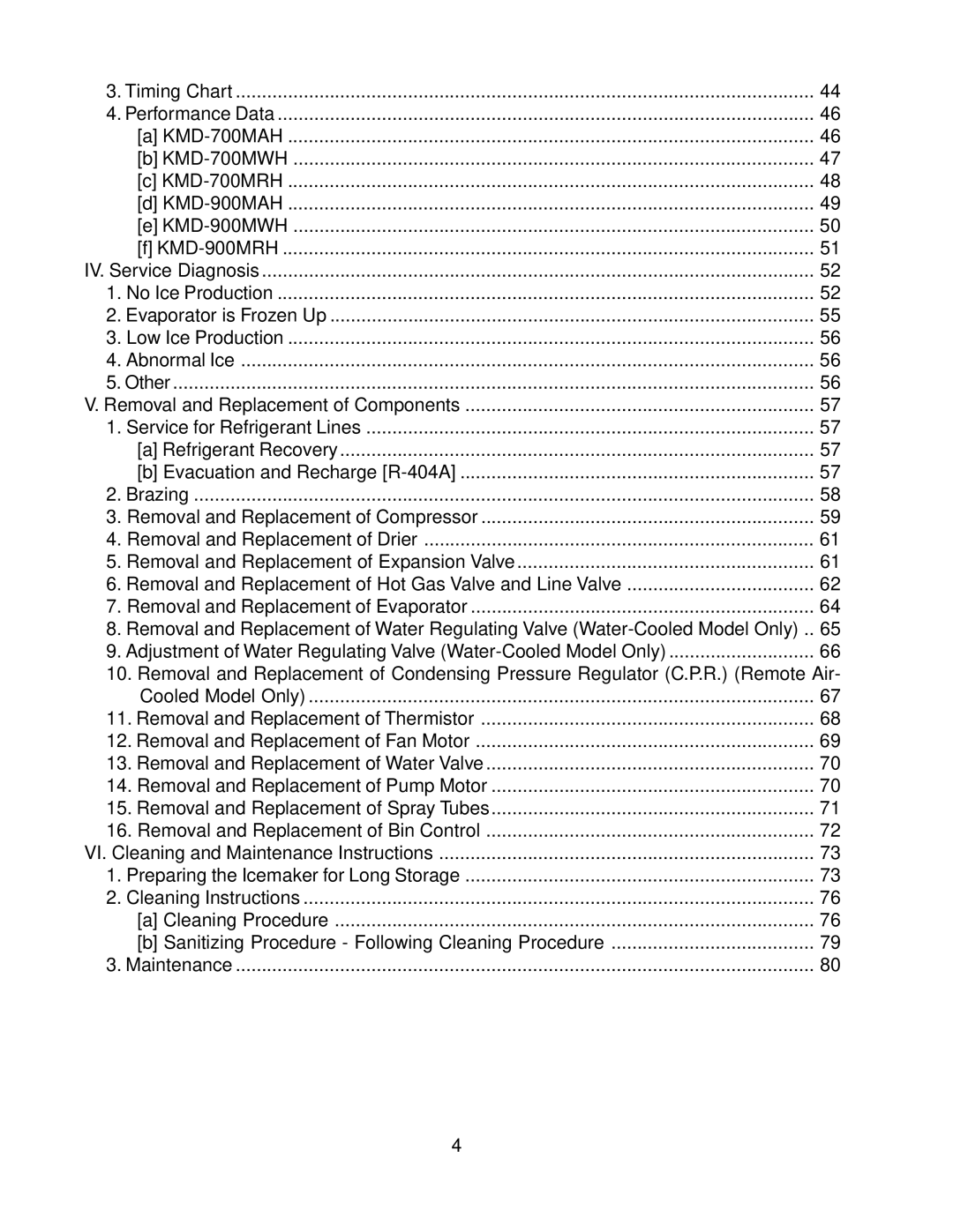 Hoshizaki KMD-900MWH, KMD-900MAH, KMD-700MAH, KMD-700MWH, KMD-700MRH, KMD-900MRH service manual 