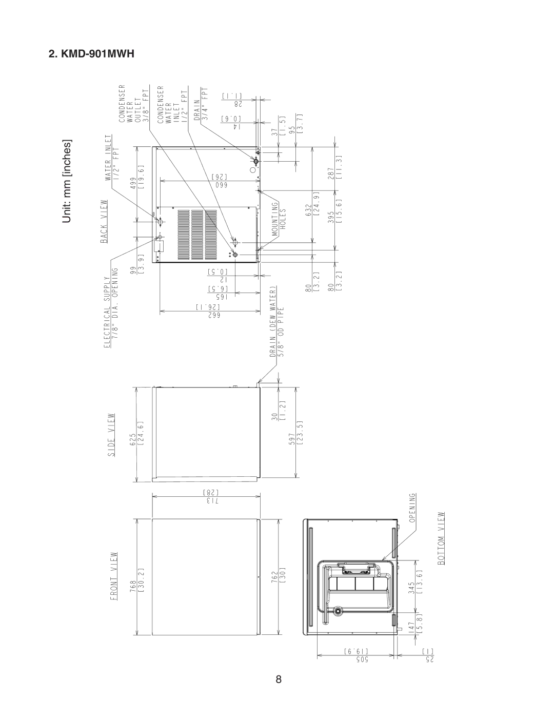 Hoshizaki KMD-901MWH, KMD-901MAH, KMD-901MRH instruction manual 