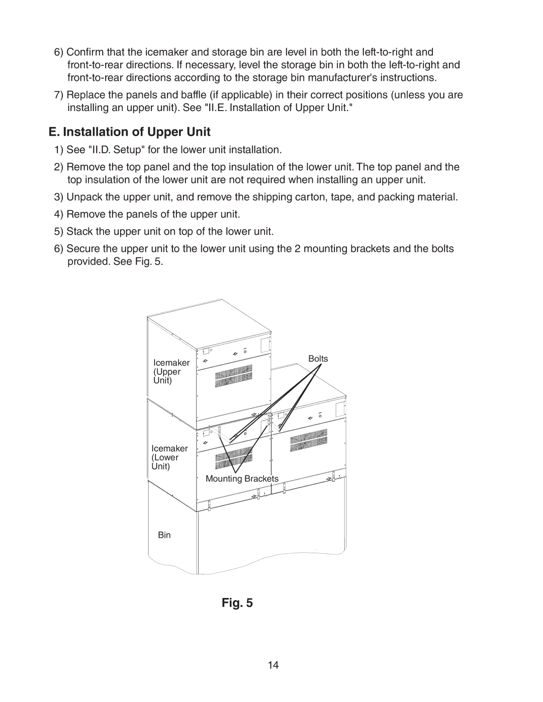 Hoshizaki KMH-2000SRH/3, KMH-2000SWH/3 instruction manual Installation of Upper Unit 