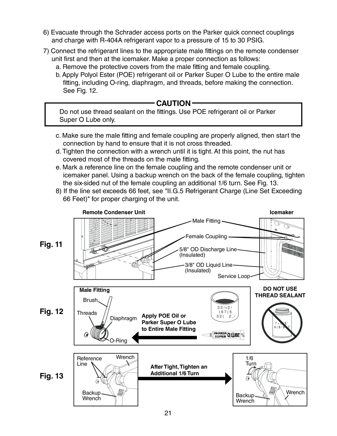 Hoshizaki KMH-2000SWH/3, KMH-2000SRH/3 instruction manual Do not USE Thread Sealant 