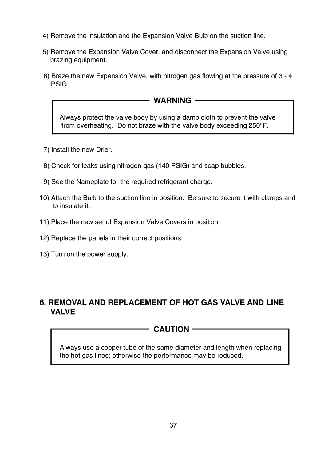 Hoshizaki KML-200MWE, KML-200MAE service manual Removal and Replacement of HOT GAS Valve and Line Valve 