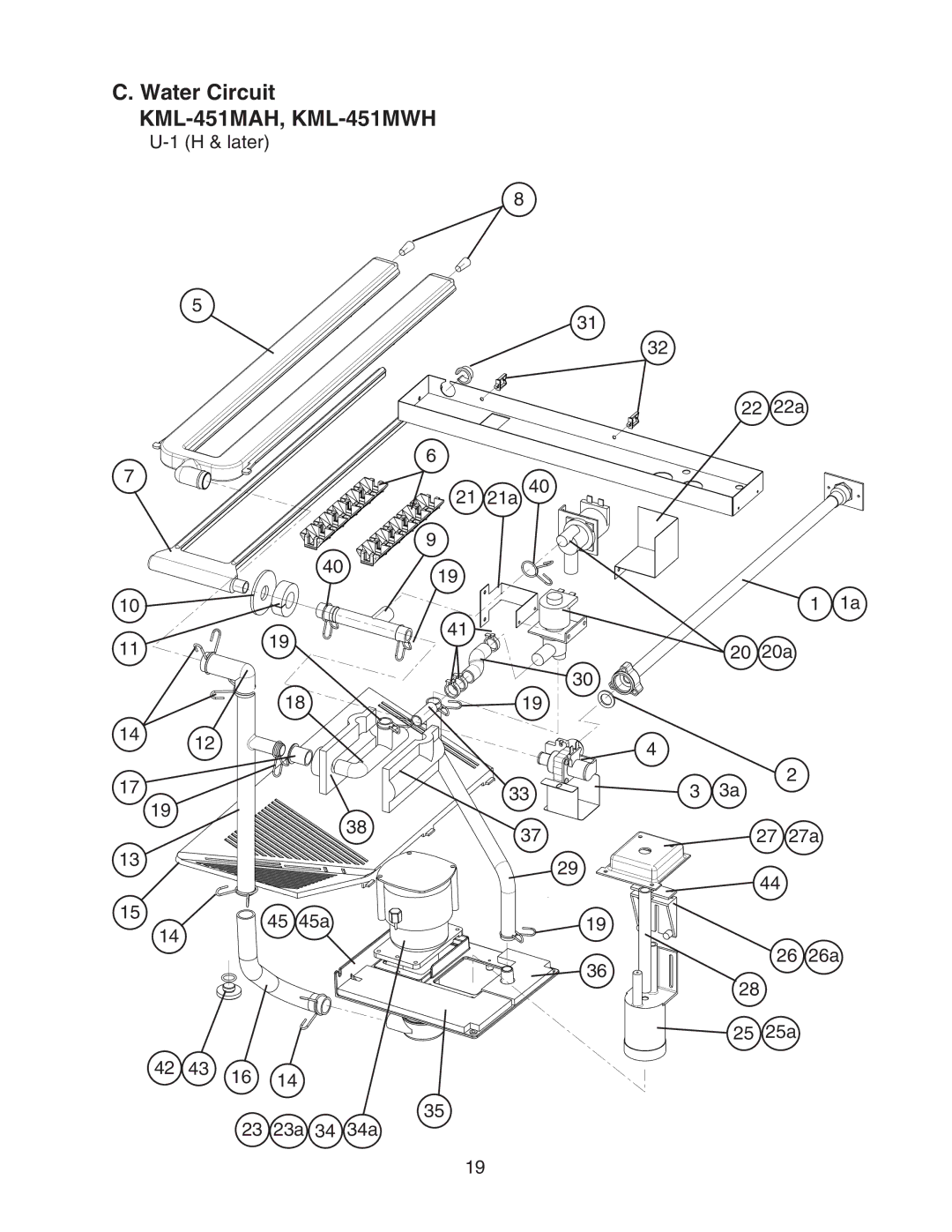 Hoshizaki KML-451MWH, KML-451MAH manual 26a 