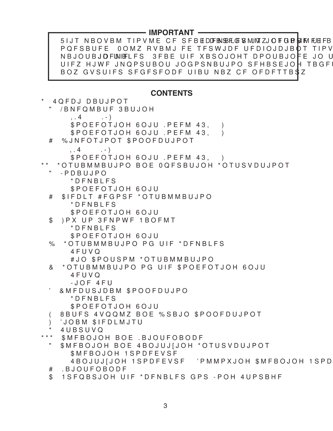 Hoshizaki KMS-1400MLH instruction manual Contents 