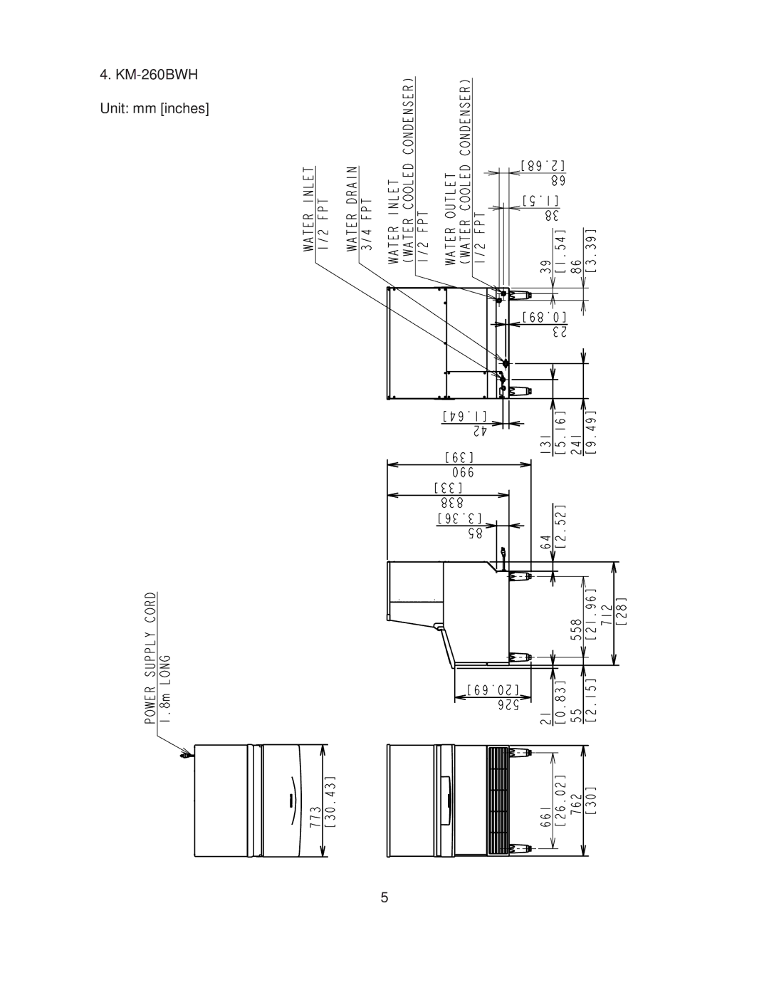 Hoshizaki L1F015102 instruction manual KM-260BWH 