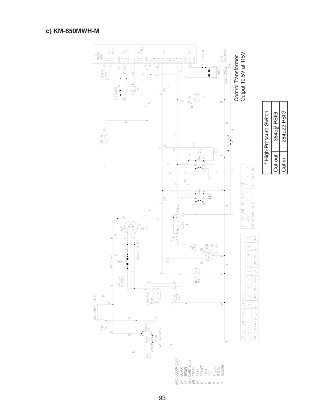 Hoshizaki MRH/3, MWH KM-515MAH, MRH KM-901MAH, MWH(-M), MRH KM-600MAH KM-650MAH, KM-320MAH service manual KM-650MWH-M 