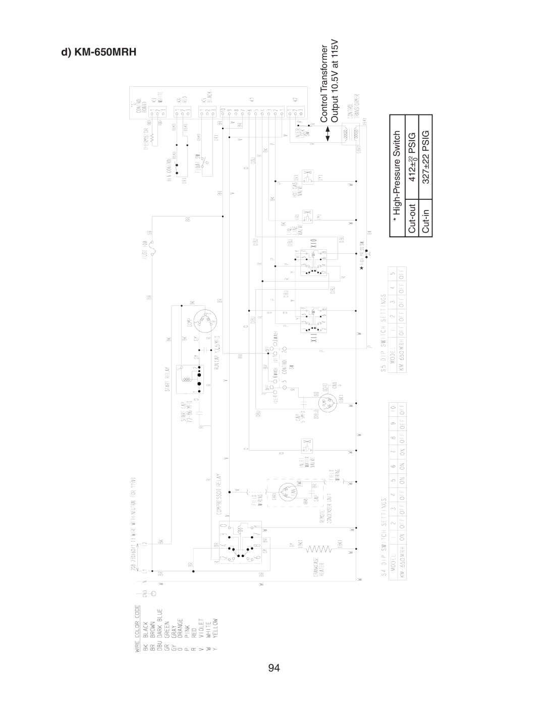 Hoshizaki MRH KM-901MAH, MWH KM-515MAH, MRH/3, MWH(-M), MRH KM-600MAH KM-650MAH, KM-320MAH service manual KM-650MRH 