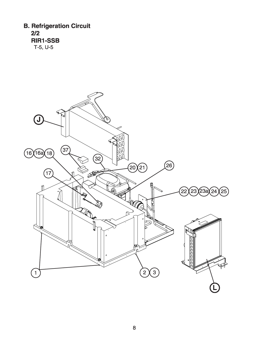 Hoshizaki manual B. Refrigeration Circuit 2/2 RIR1-SSB 