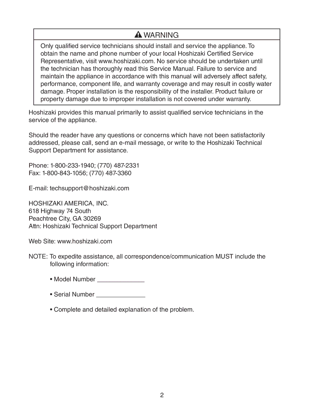 Hoshizaki SRH/3 KM-1400SWH-M, SRH/3 KM-2100SWH3, SWH3-M KM-1601SAH/3, KM-1301SAH/3, SWH/3 service manual Hoshizaki AMERICA, INC 