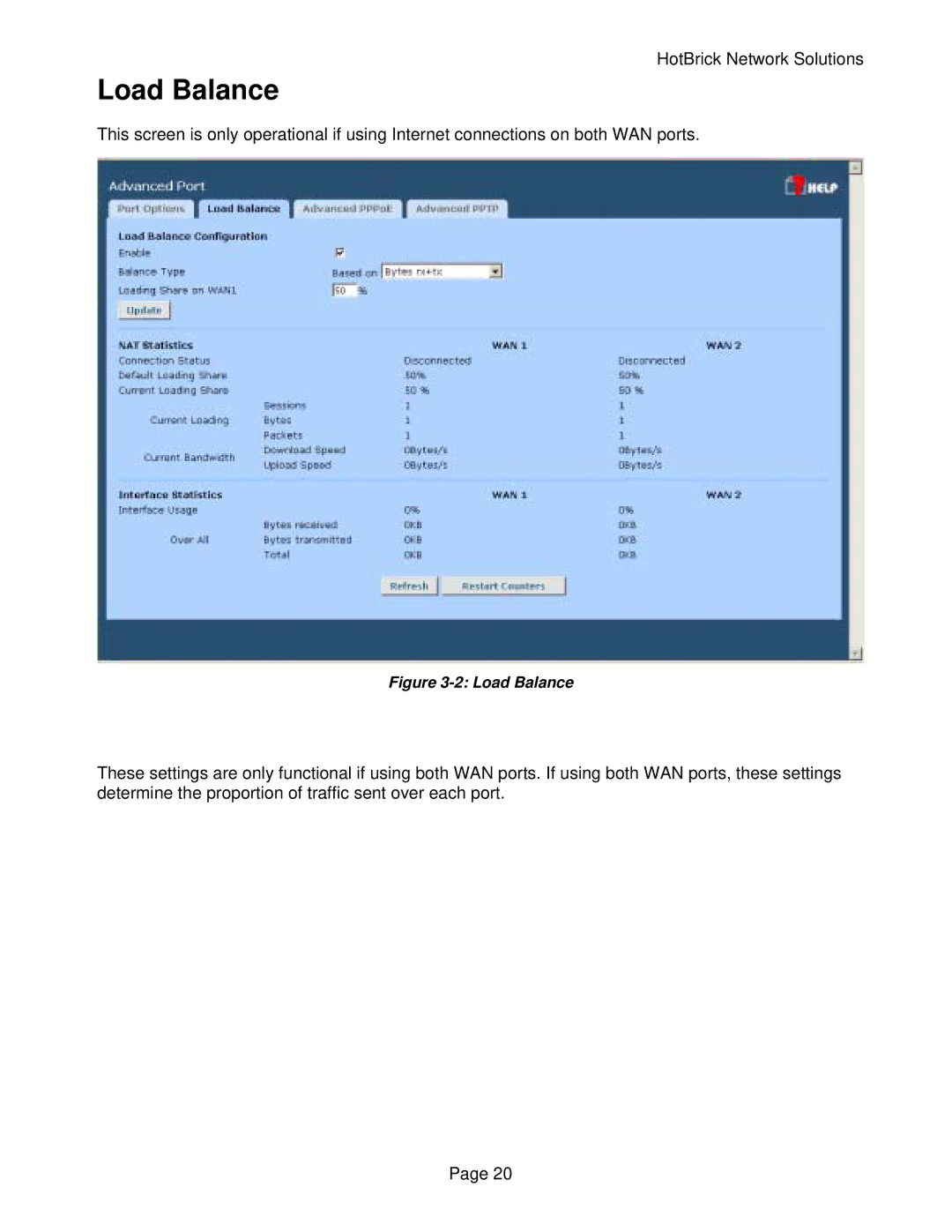 HotBrick VPN 800/2 manual Load Balance 