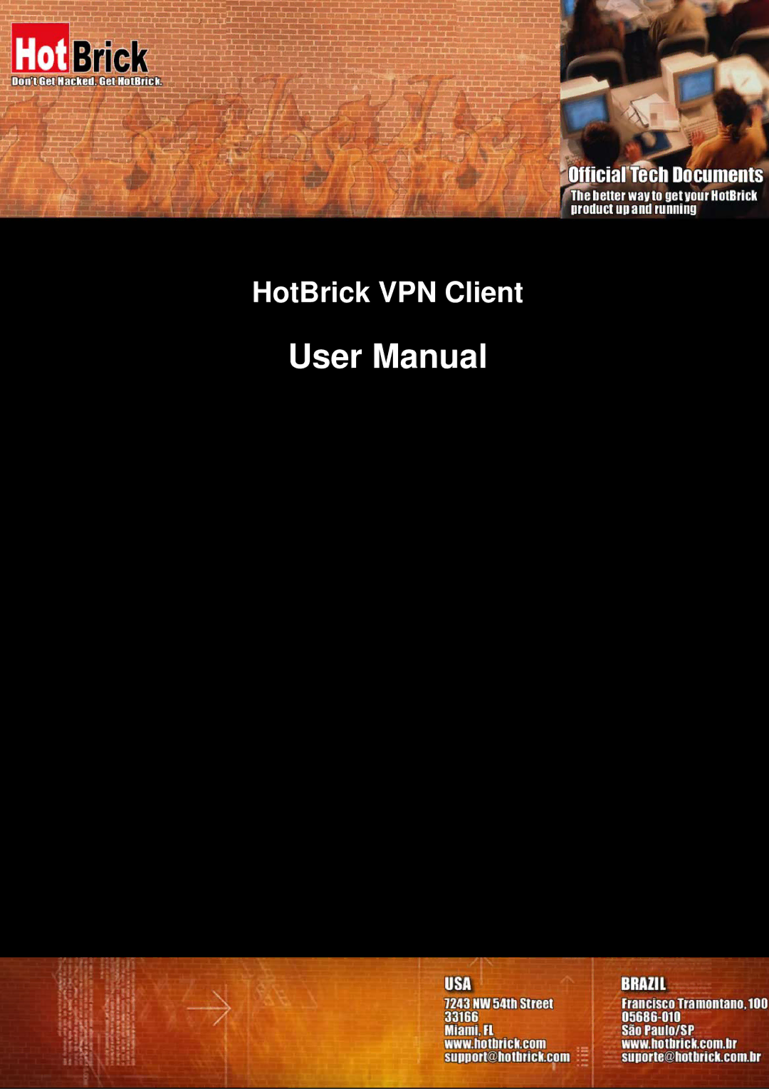 HotBrick user manual HotBrick VPN Client 