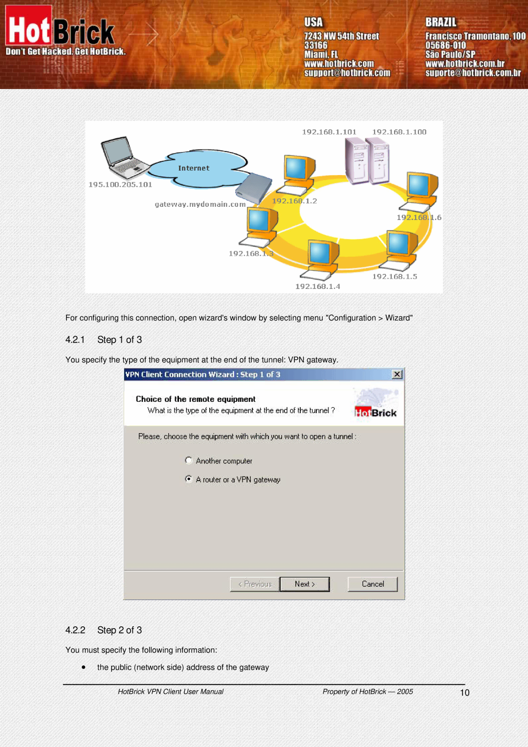 HotBrick VPN Client user manual Property of HotBrick 