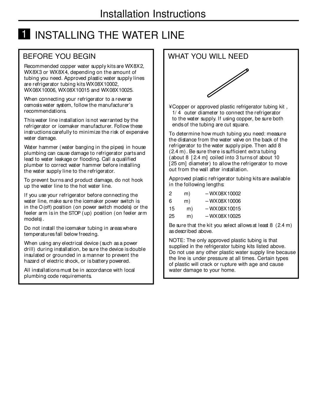 Hotpoint 15, 18, 17, 16 installation instructions Before YOU Begin, What YOU will Need 