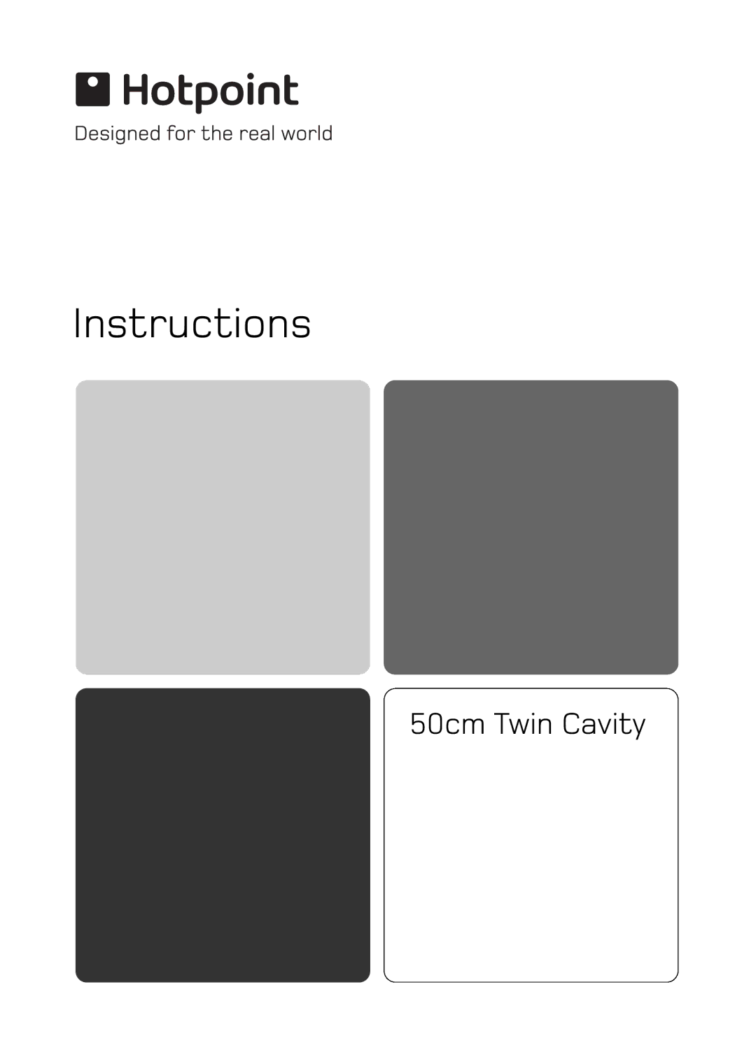 Hotpoint 50cm manual Instructions 