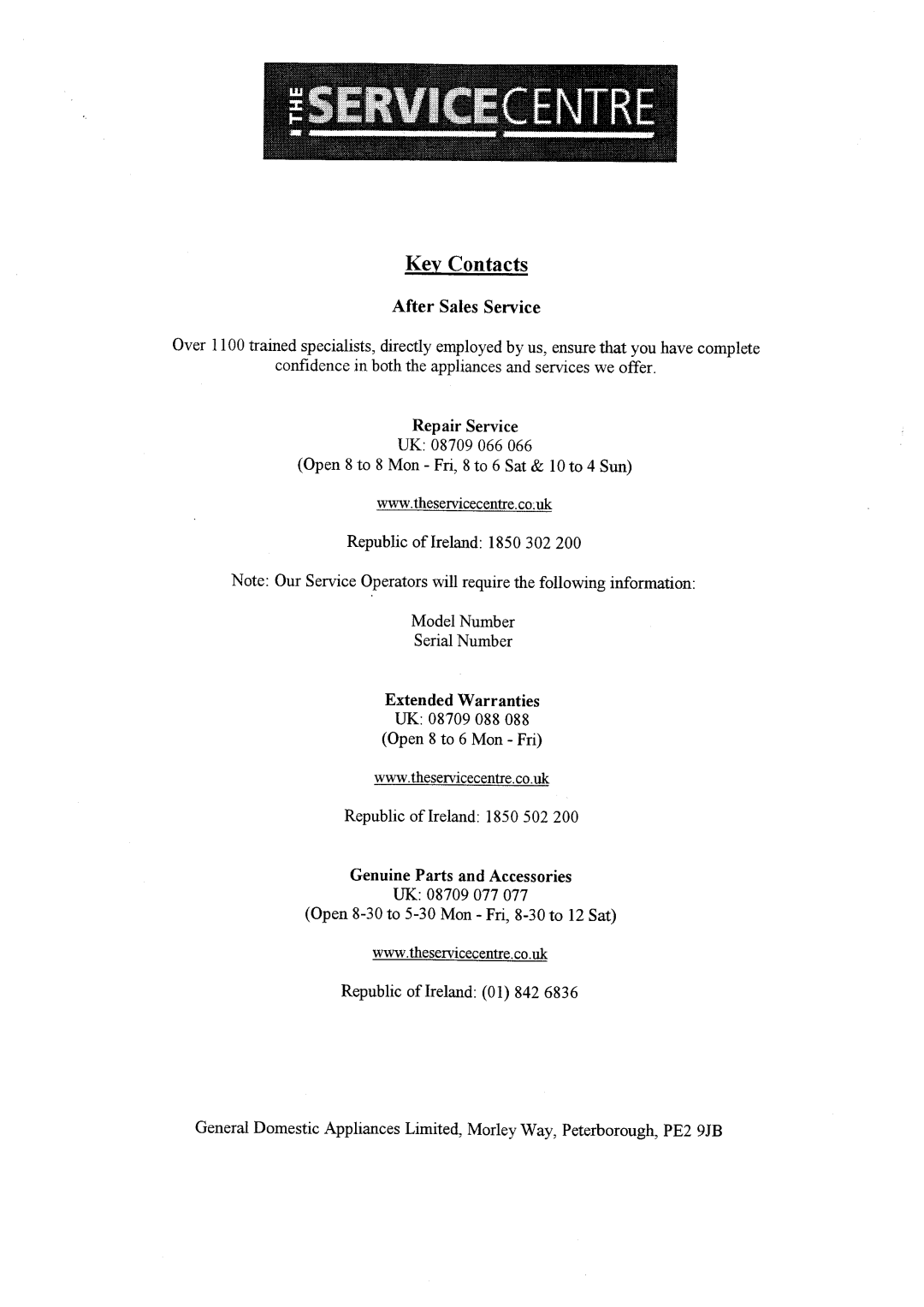 Hotpoint 6101 manual 