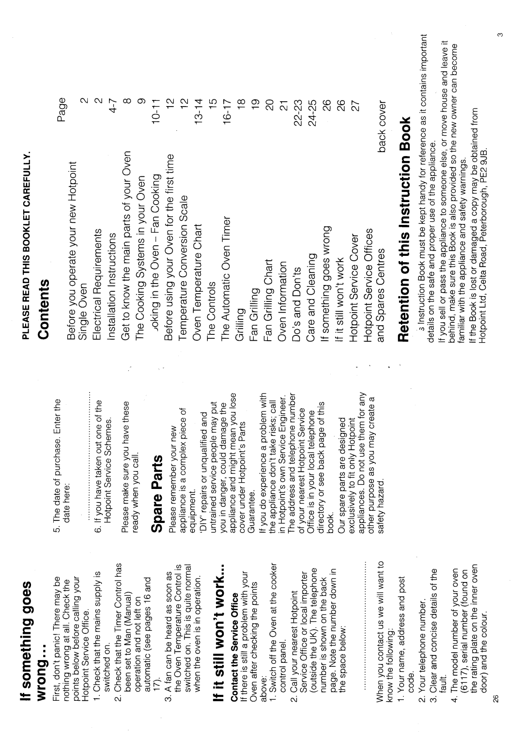 Hotpoint 6117 manual 