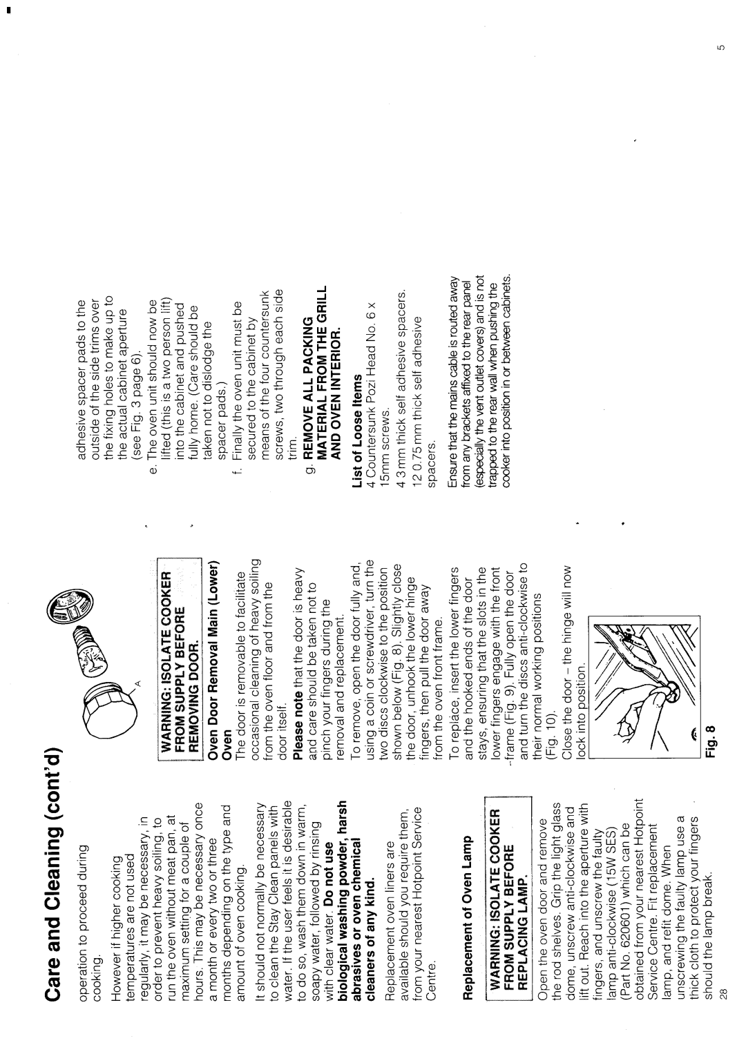 Hotpoint 6173 manual 