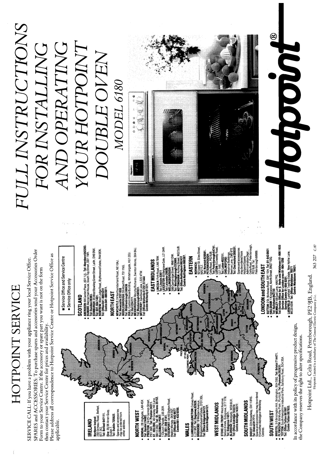 Hotpoint 6180 manual 