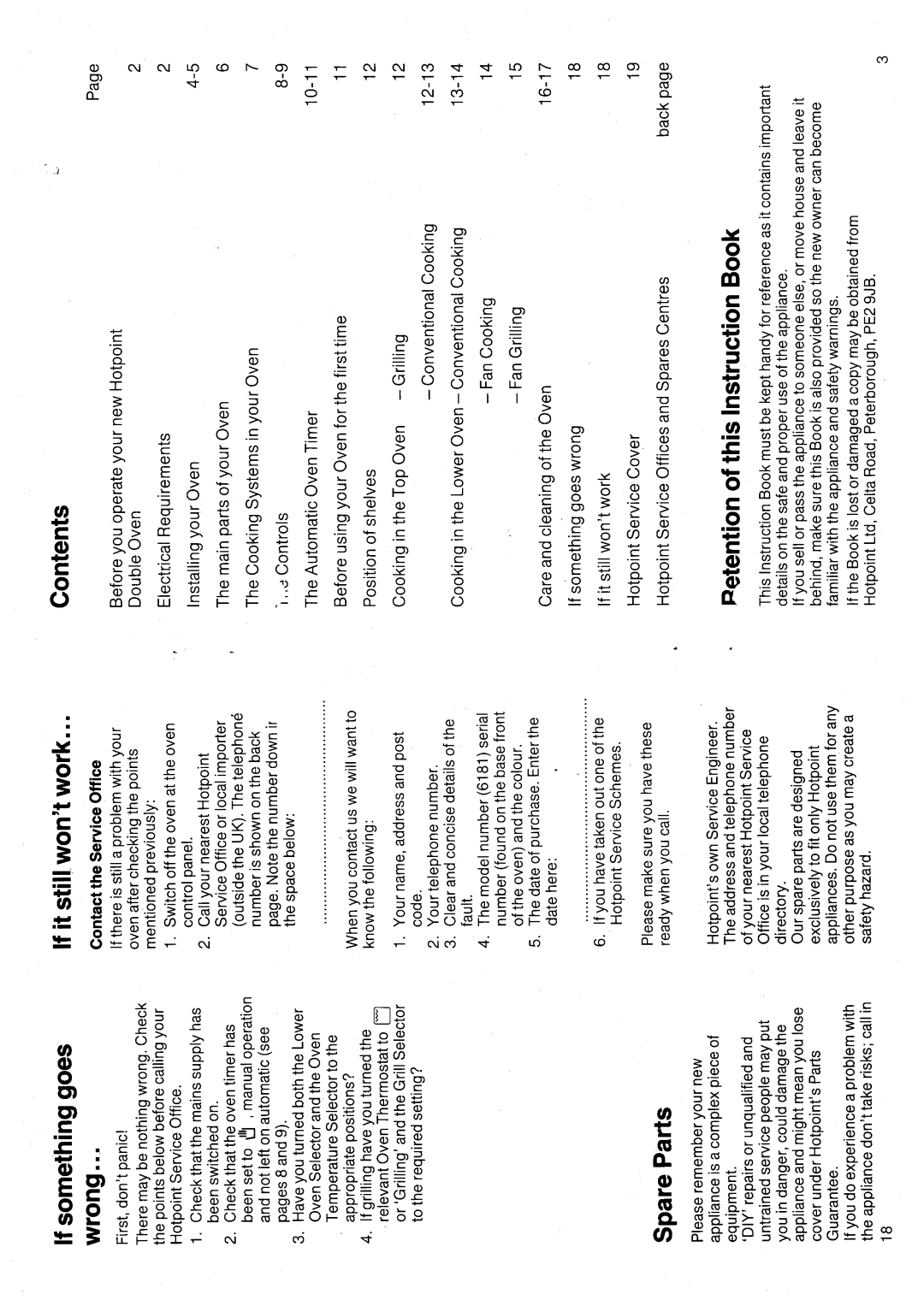 Hotpoint 6181 manual 