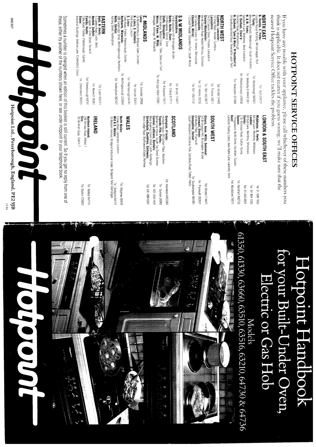 Hotpoint 63210 manual 