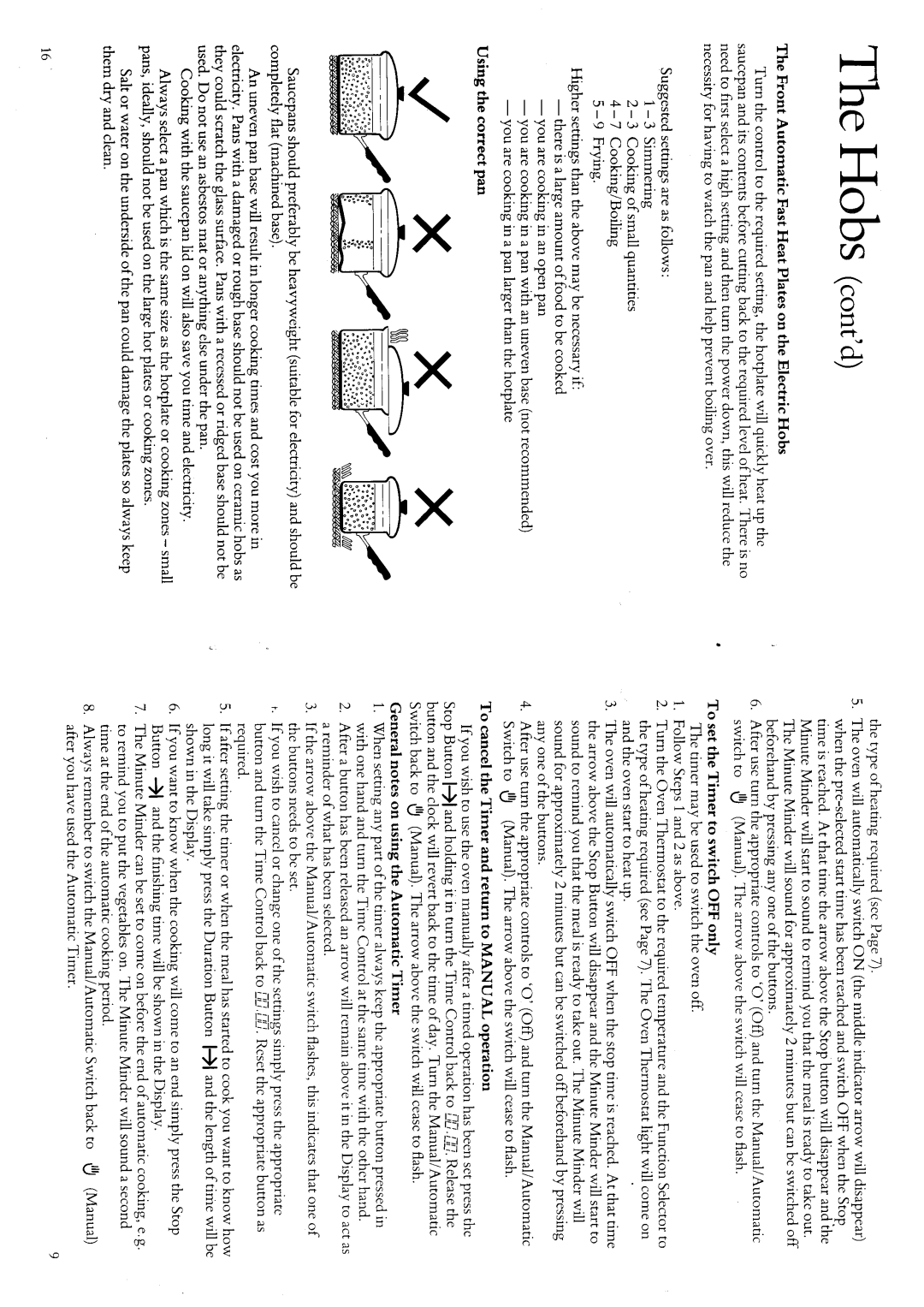 Hotpoint 63210 manual 