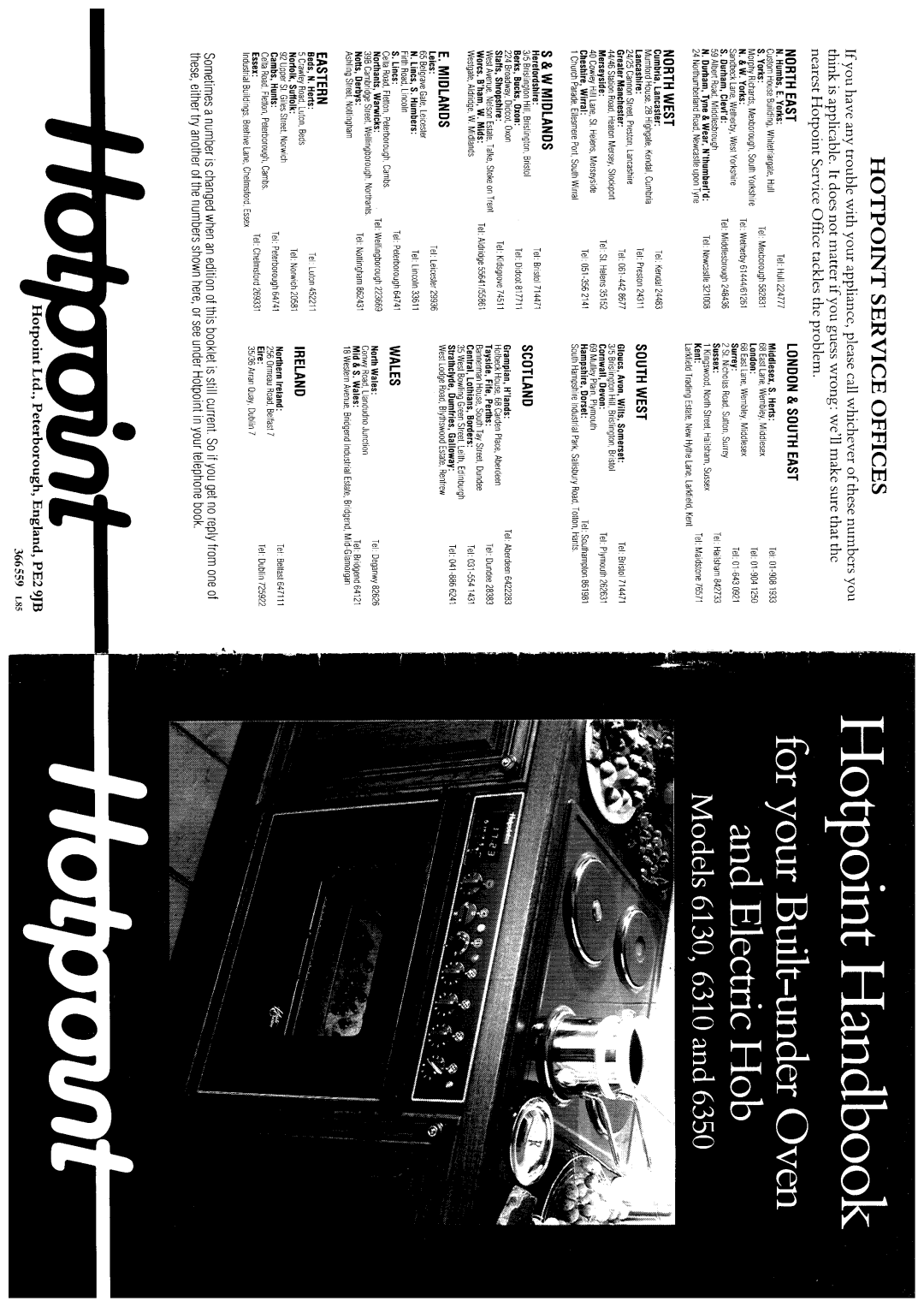 Hotpoint 6350 manual 