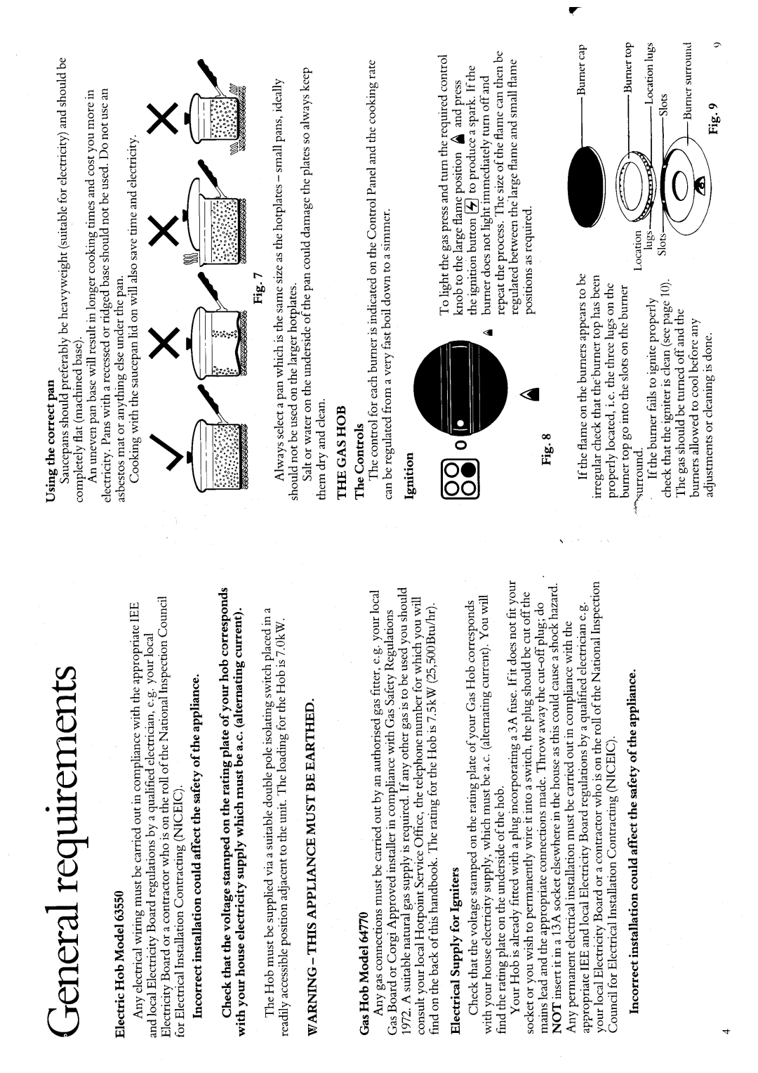 Hotpoint 63550 manual 