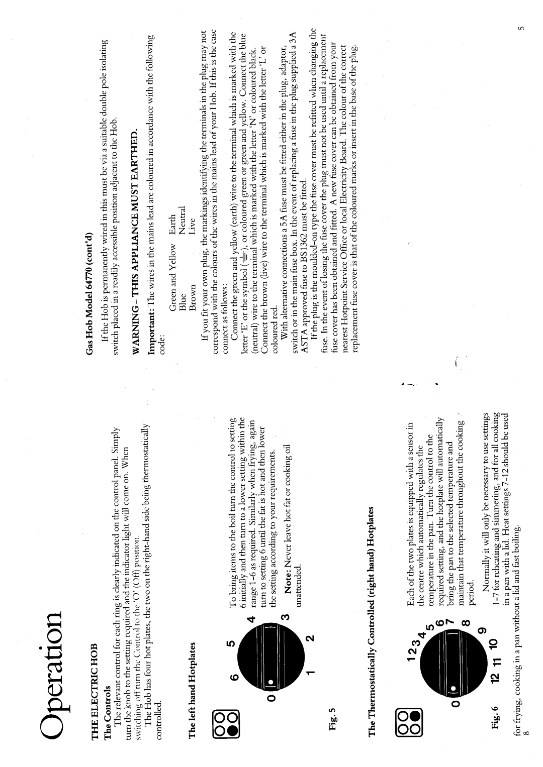 Hotpoint 63550 manual 