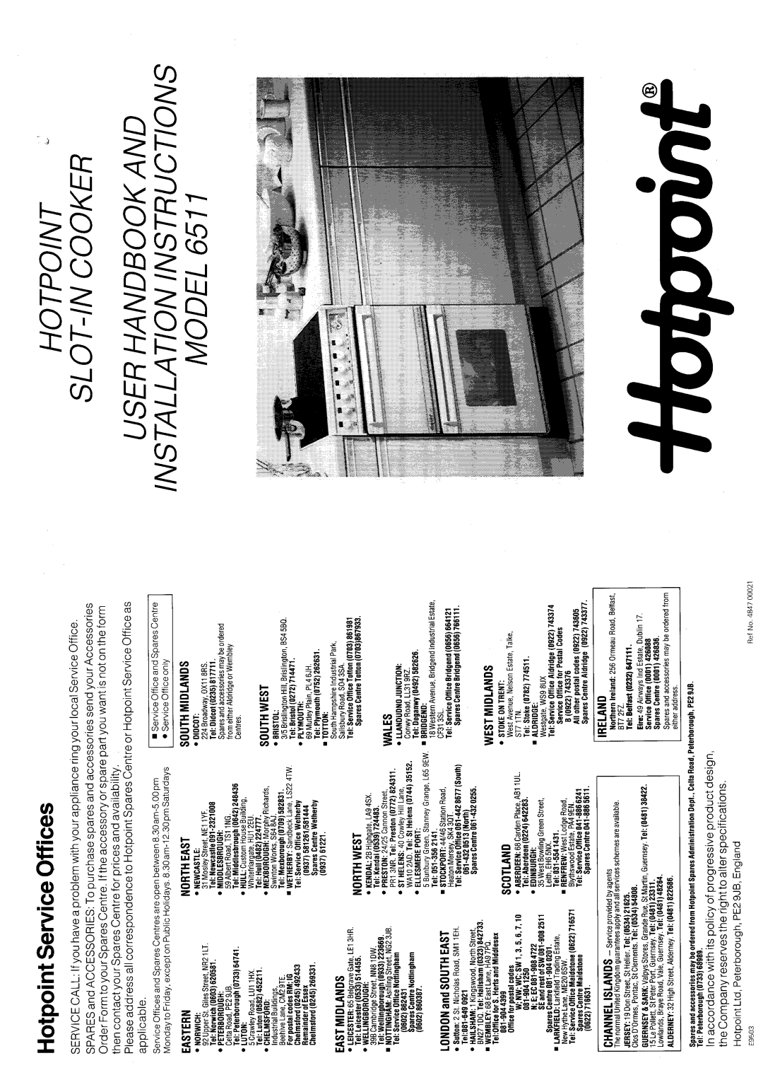 Hotpoint 6511 manual 