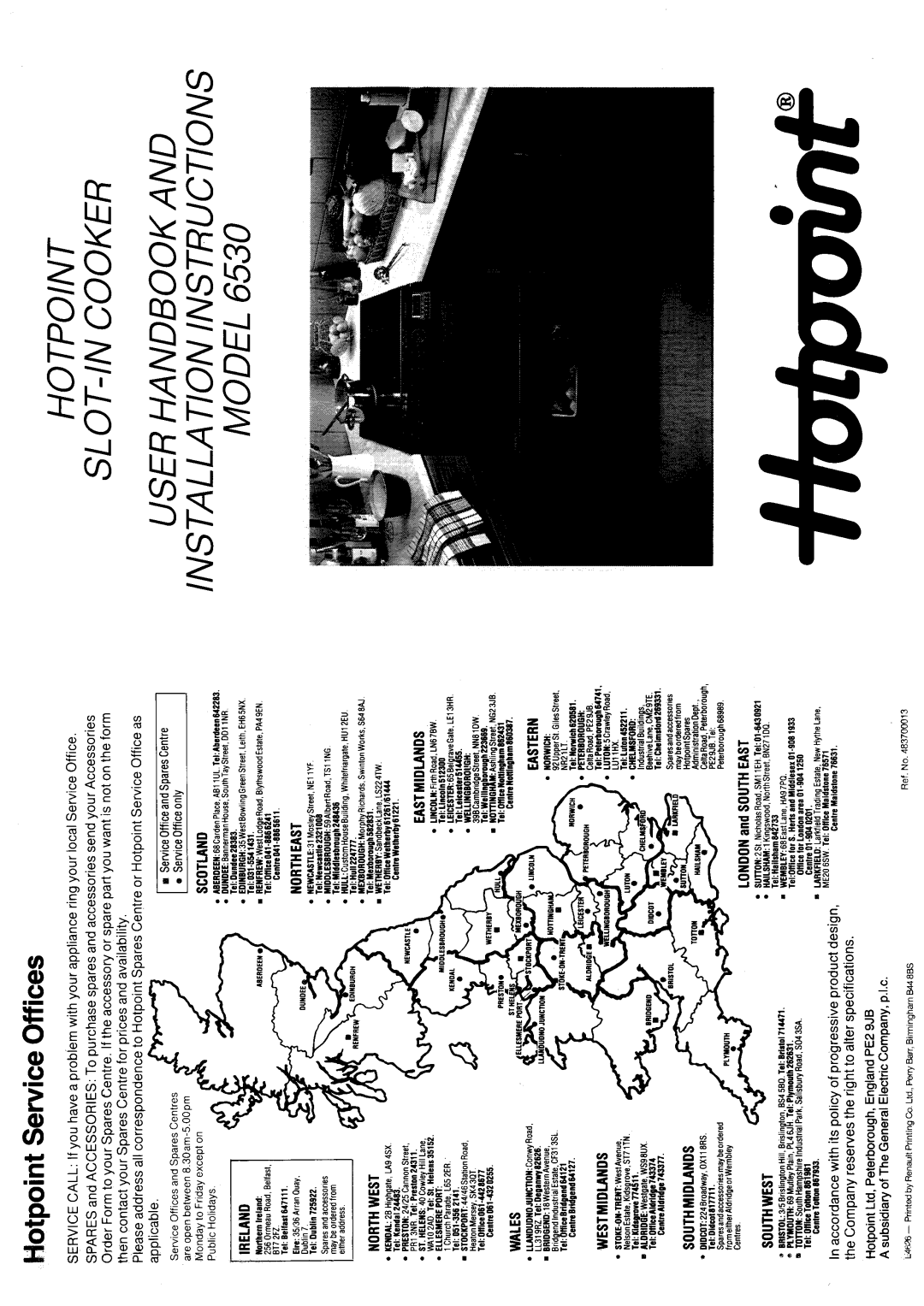 Hotpoint 6530 manual 