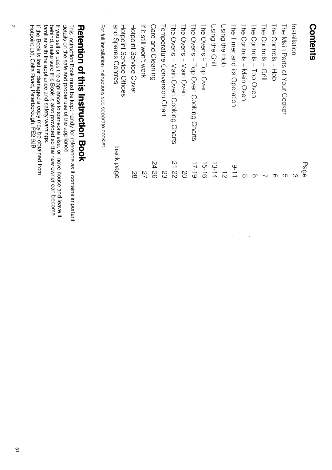 Hotpoint 6556 manual 