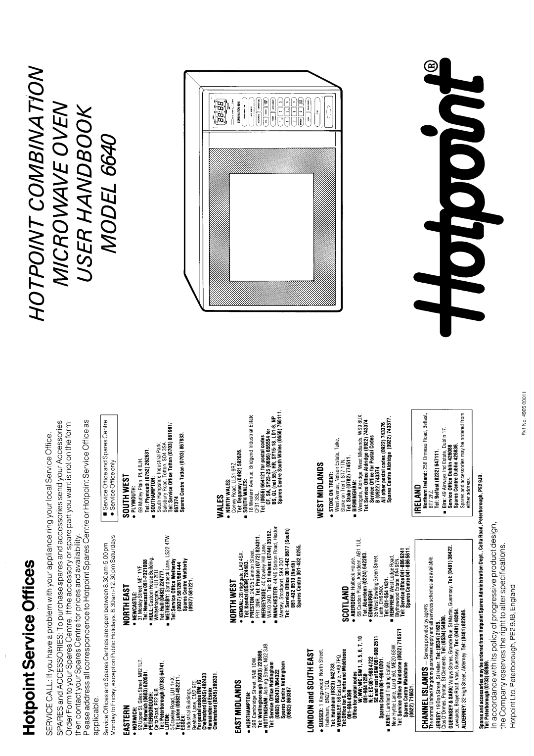 Hotpoint 6640 manual 