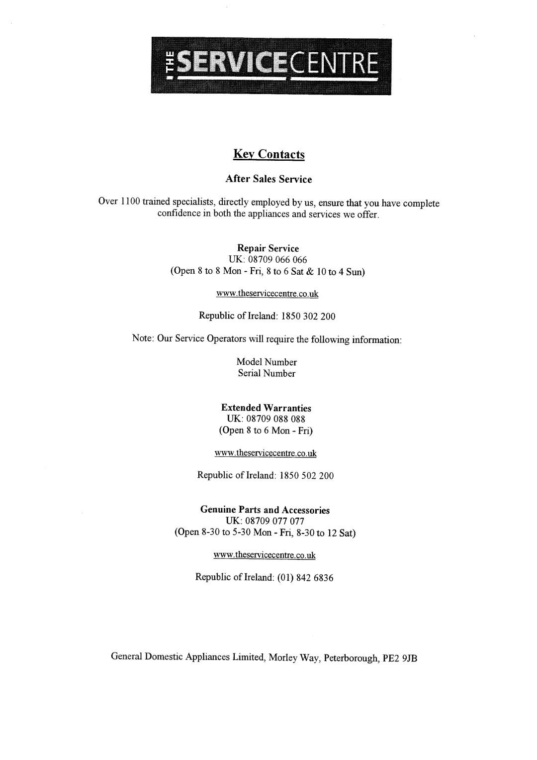 Hotpoint 6820 manual 