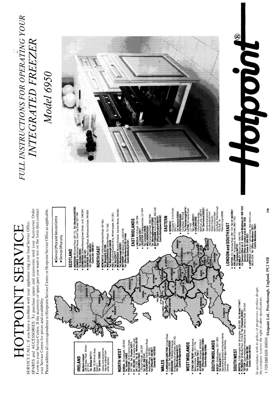 Hotpoint 6950 manual 
