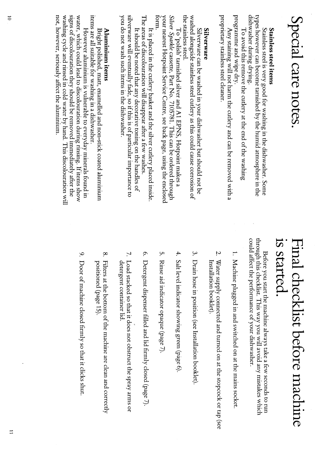 Hotpoint 7810 manual 