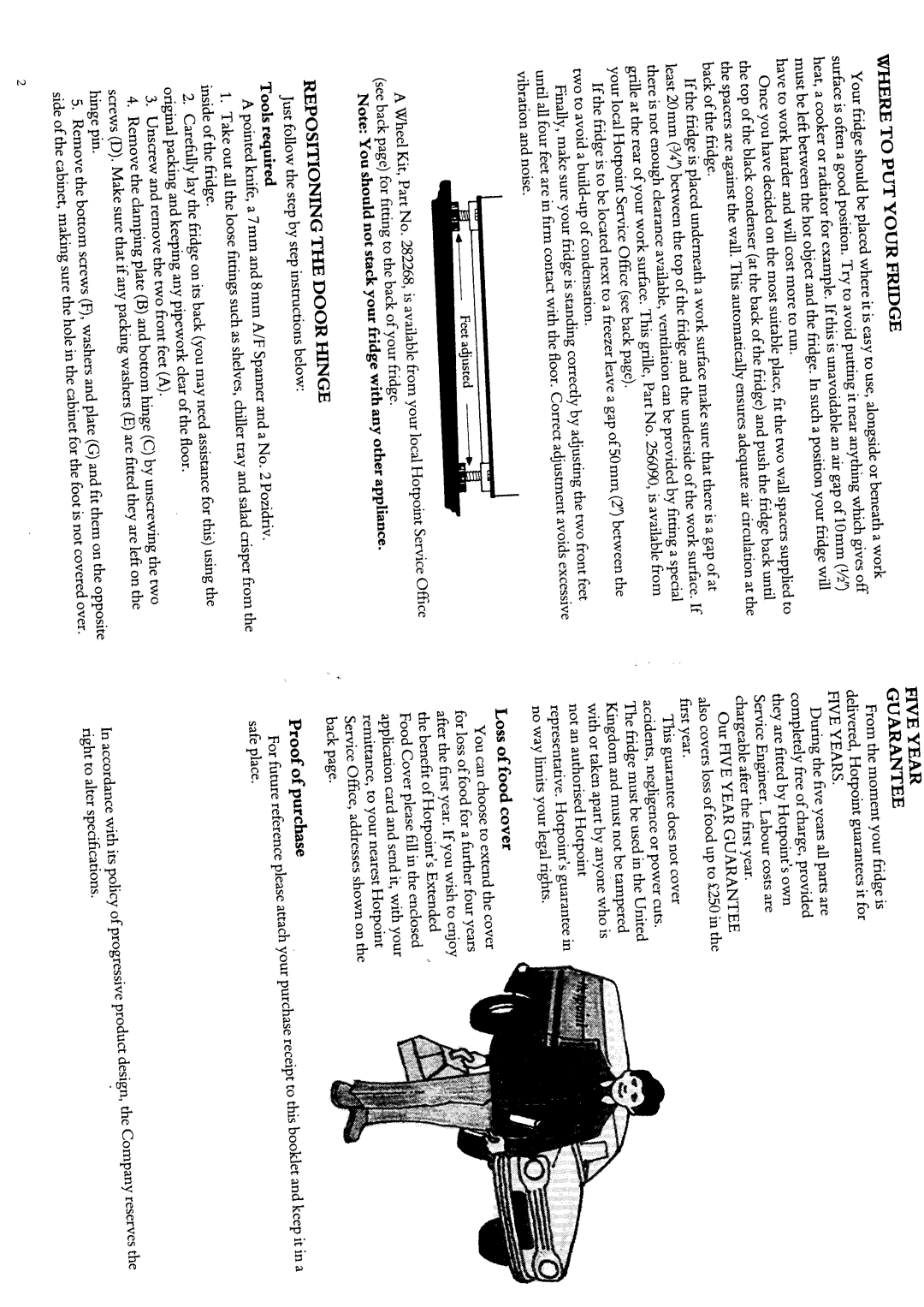 Hotpoint 8211 manual 