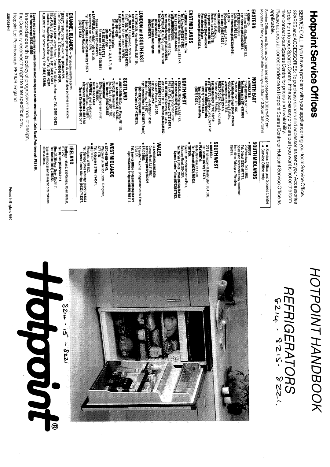 Hotpoint 8215 manual 