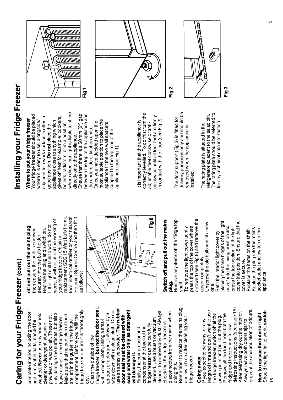 Hotpoint 8330 manual 