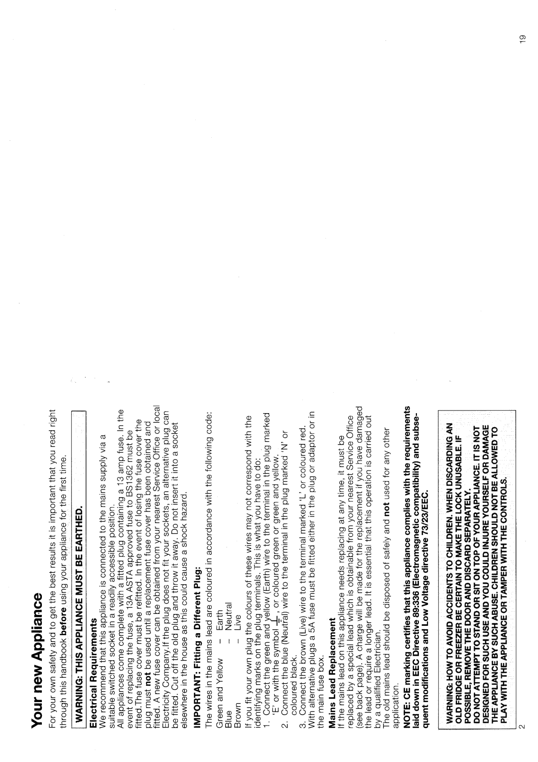 Hotpoint 8594 manual 