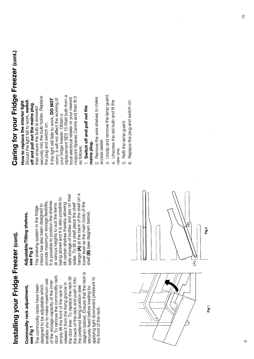 Hotpoint 8594 manual 