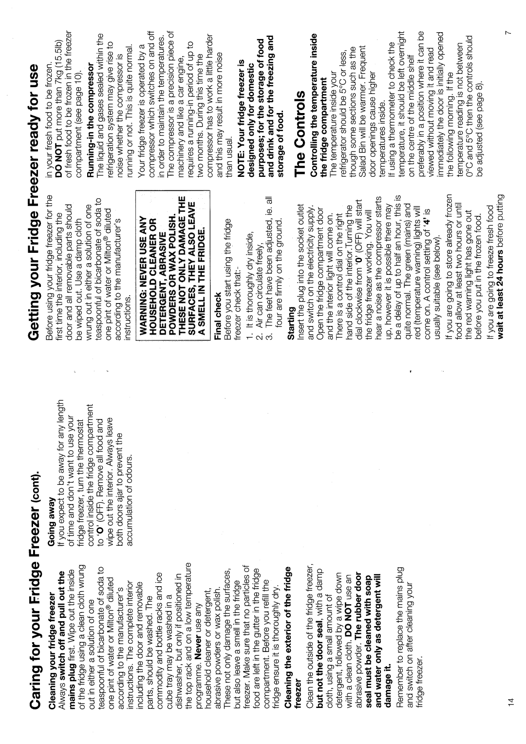 Hotpoint 8594 manual 