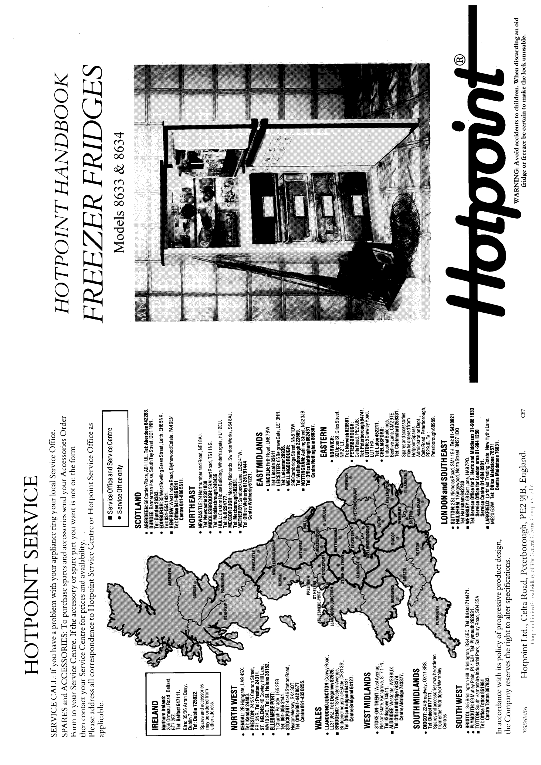 Hotpoint 8634 manual 