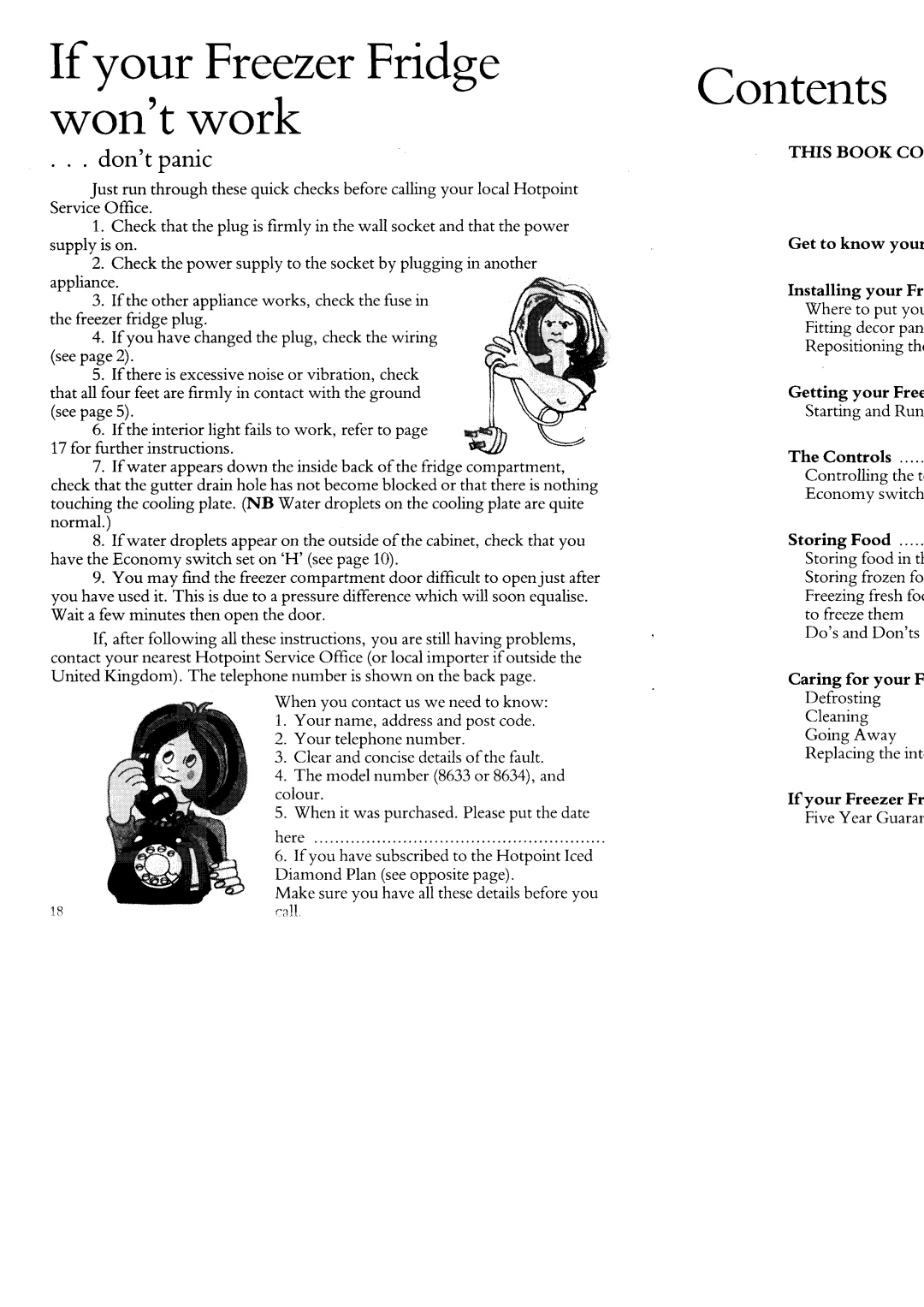 Hotpoint 8634 manual 