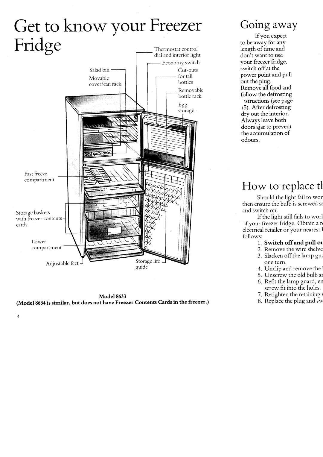 Hotpoint 8634 manual 