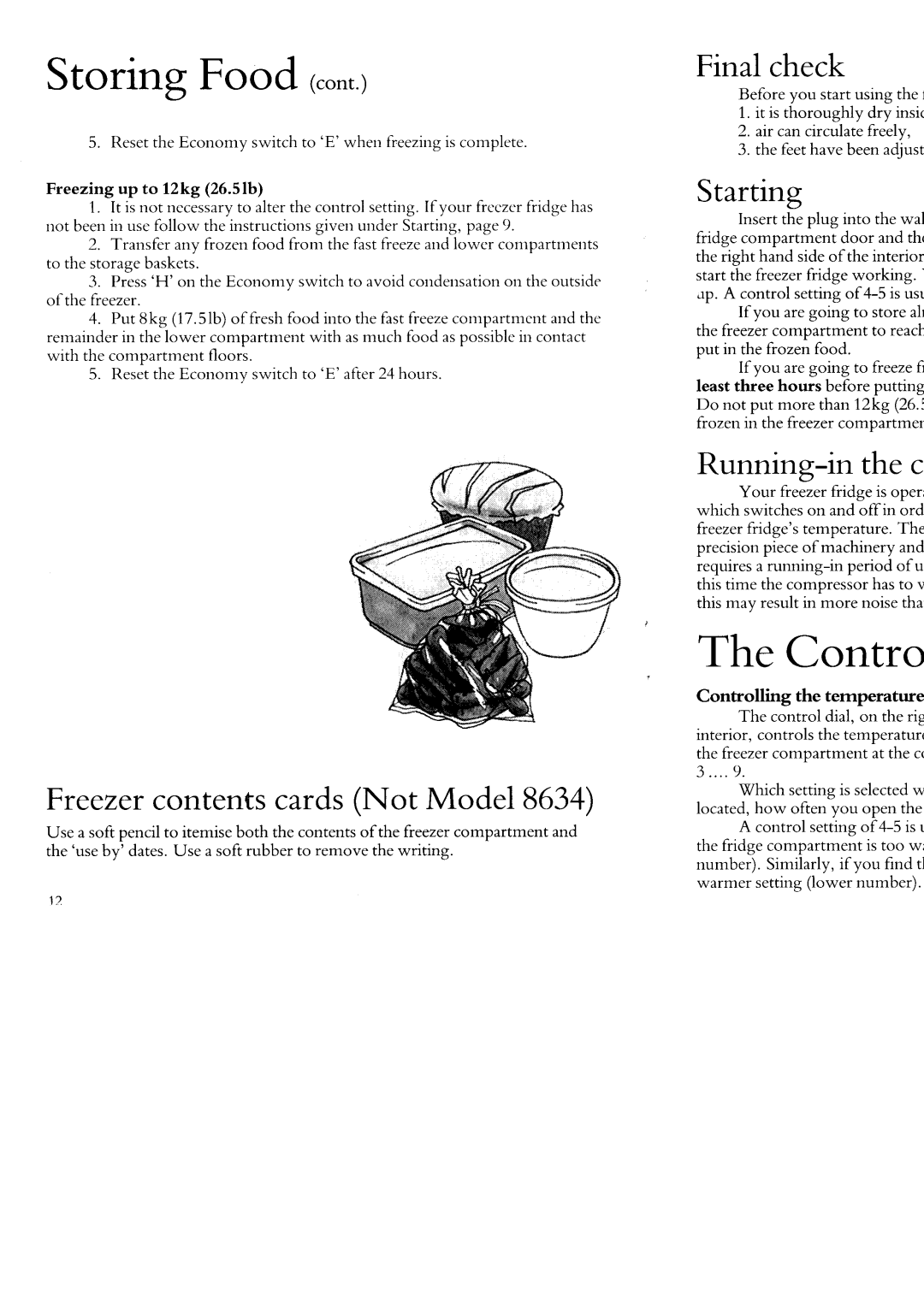 Hotpoint 8634 manual 