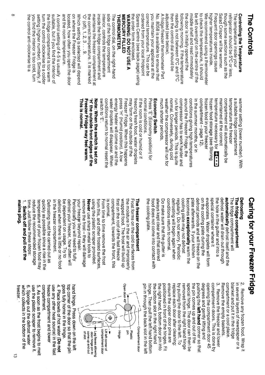 Hotpoint 8642 manual 