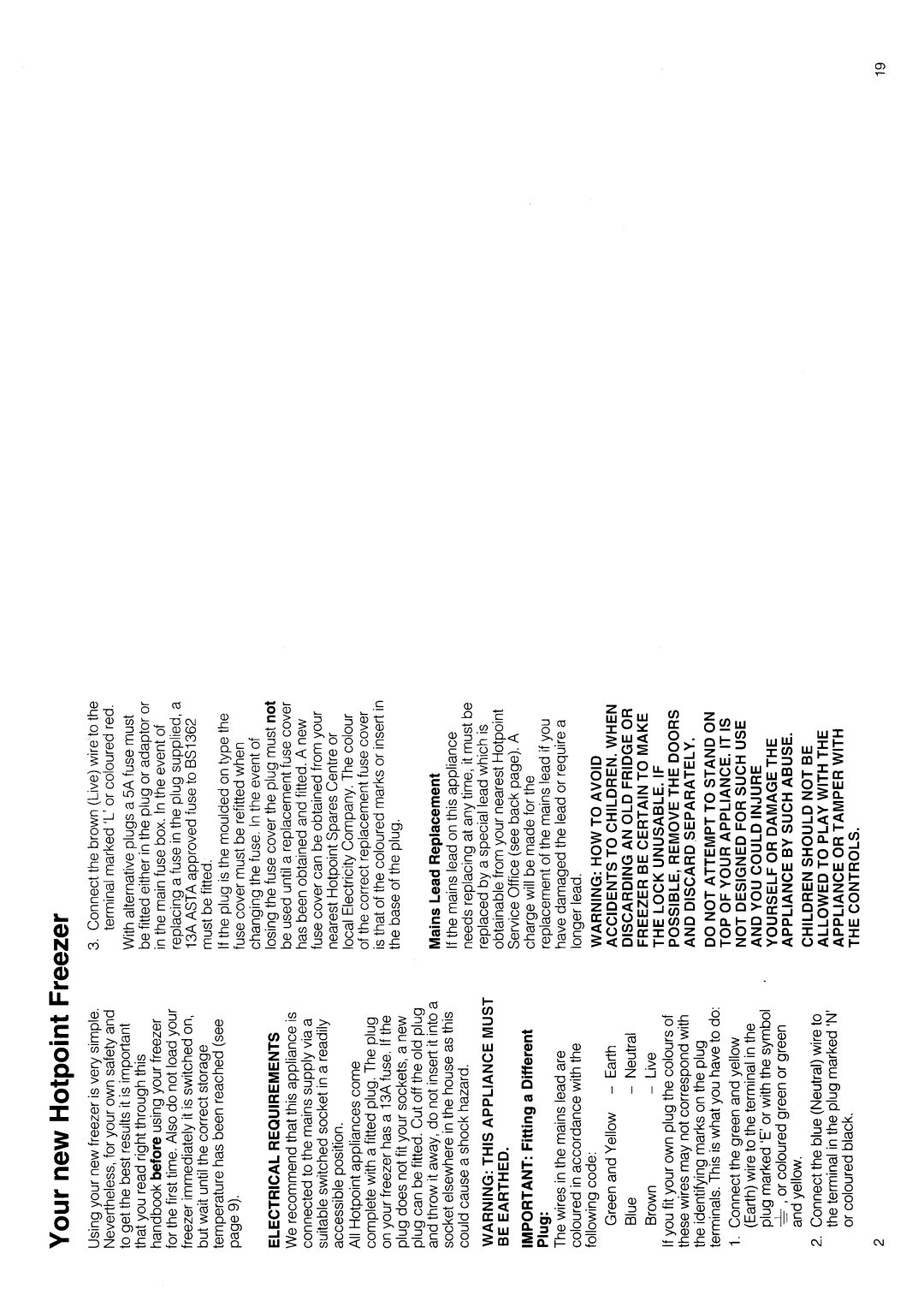 Hotpoint 8792 manual 