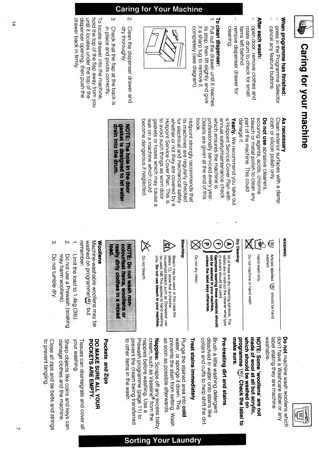 Hotpoint 9506 manual 